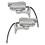 2Pcs Mini Alloy Camera Dollhouse Accessory Fake Security Camera Prop 1
