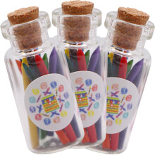 9 Sets Miniature Bottled Crayons For Mini House Decoration