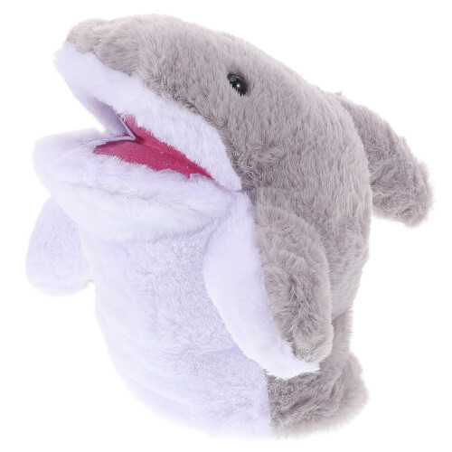 2Pcs Interactive Shark Hand Puppet Plush Toy For Kids 2