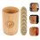 Set Chinese Divination Copper Coin Bamboo Bucket Fortune Telling 5
