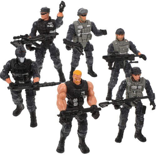 6Pcs Simulation Soldier Toy Model Scene Educational Plaything 2