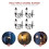 4Pcs Sand Table Miniature Wall Lamp Desktop Ornament 1:87 10