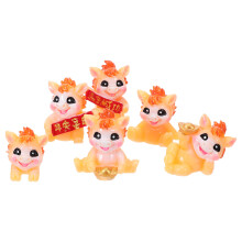 6Pcs Mini Horse Figurines For Cake Toppers And Micro Landscapes