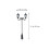 2Pcs Diy Sand Table Yard Lights Street Light Models 1:87 3