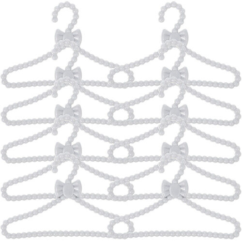 100Pcs Plastic Mini Clothes Hangers For Dolls 1