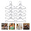 100Pcs Plastic Mini Clothes Hangers For Dolls 3