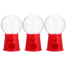 3Pcs Mini Gumball Machine Plastic Candy Dispenser For Kids