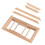 Simulation Window Frame Decorative Window Blank Playing House Ornament 9