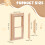 Simulation Window Frame Decorative Window Blank Playing House Ornament 2