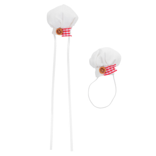 2Pcs Hat For Dolls: Plush Cooking Cap With Elastic Band
