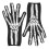 One Pair Halloween Skull Ghost Skeleton Gloves For Scary Parties 1