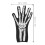 One Pair Halloween Skull Ghost Skeleton Gloves For Scary Parties 3
