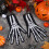 One Pair Halloween Skull Ghost Skeleton Gloves For Scary Parties 4