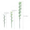 100Pcs 1:75 4 Scales Plastic Bamboo Trees For Model Train Landscape 2