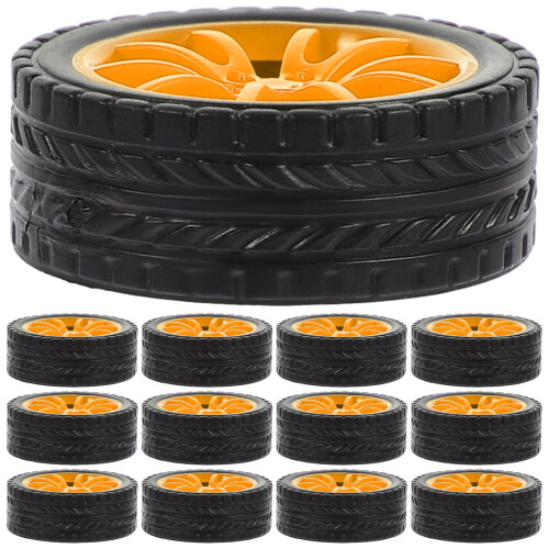 20Pcs Toy Car Wheels Replacement Diy Assembly Kids Playthings
