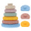 1 Set Stacking Ring Baby Teething Toy Color Cognitive Plaything 5