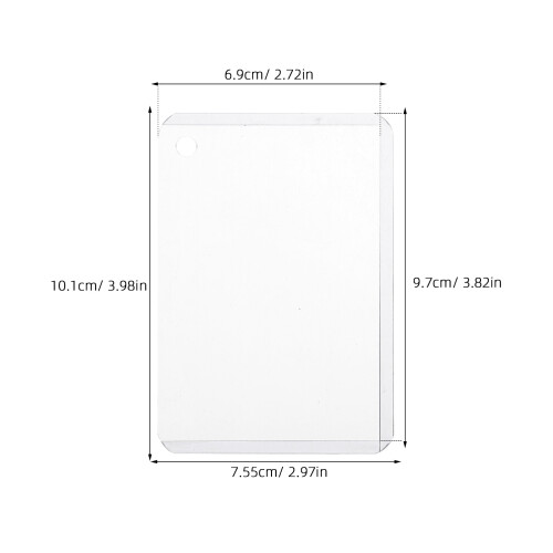 10 Sets Plastic Photocard Holder With Chain 1