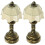 2Pcs Doll House Table Lamp Miniature Bedside Light Model 7
