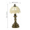 2Pcs Doll House Table Lamp Miniature Bedside Light Model 3