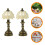 2Pcs Doll House Table Lamp Miniature Bedside Light Model 5