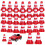 30Pcs Mini Traffic Cones Play Safety Tiny Road Models Sign Decorations 4