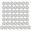 50Pcs Plastic Chips Game Coins Counters Supply 5