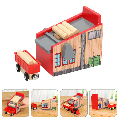 Ensemble De Jouets Train À Bois Blocs Éducatifs Pour Enfants 2