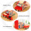 Ensemble De Jouets Train À Bois Blocs Éducatifs Pour Enfants 8