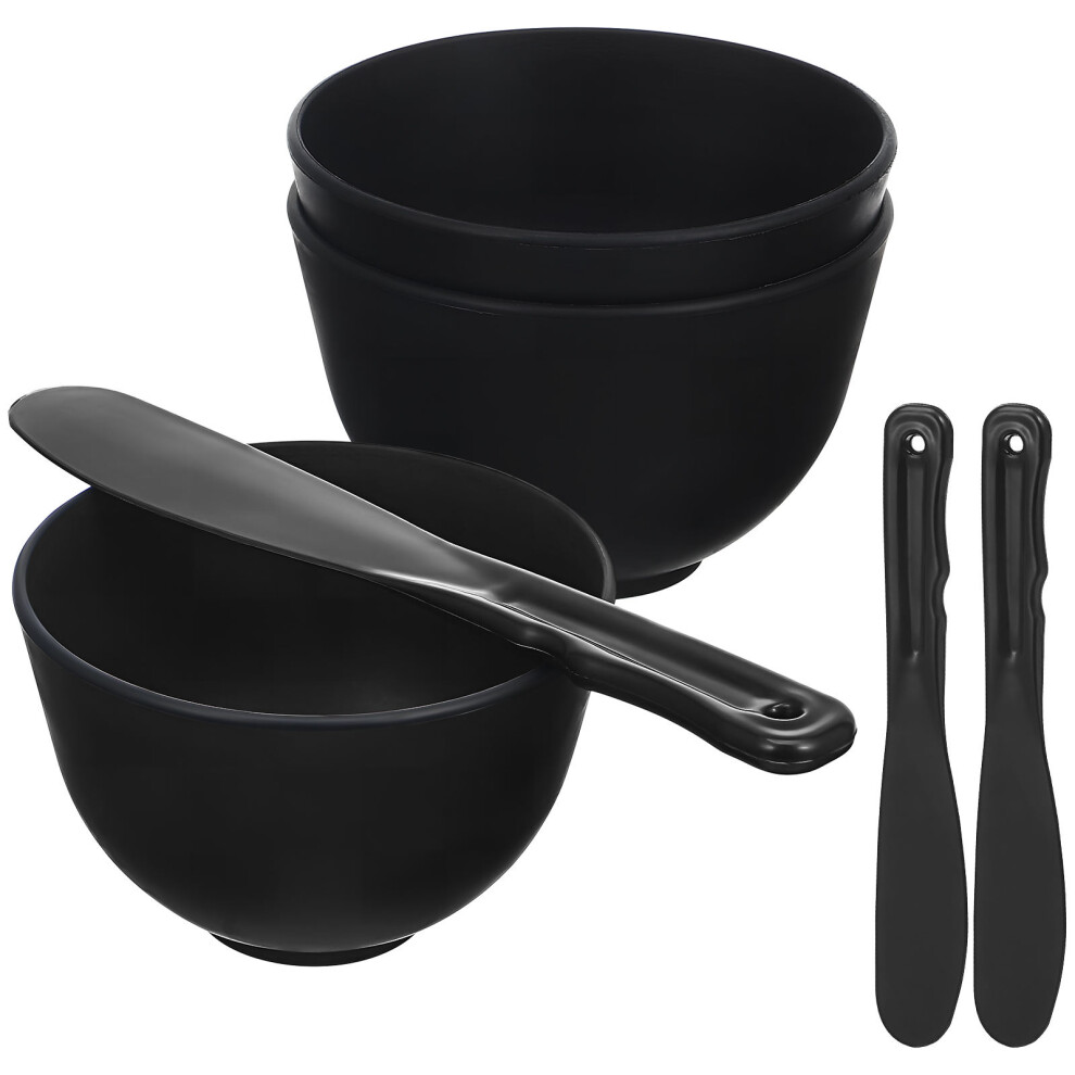 Ohphcall Set Of Facial Mask Bowl Mud Mixer Applicator Diy Tool