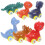 6Pcs Dinosaur Car Plaything Party Model Toy 6