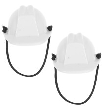 2Pcs Mini Construction Hard Hat For Pets And Dolls Plastic