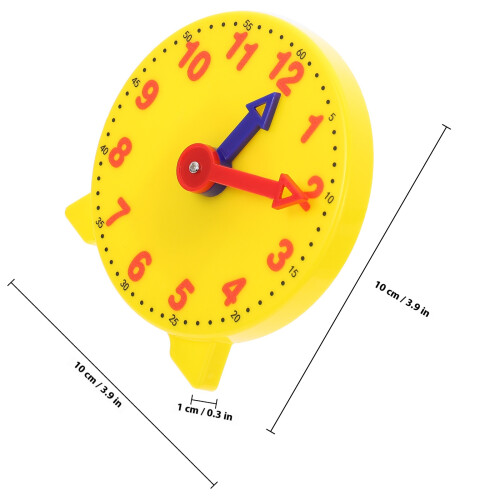 6Pcs Primary School Clock Aid For Time Learning 10Cm 1