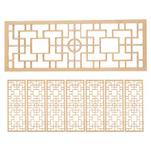 8Pcs Miniature Wood Screen Model For Dollhouse Divider And Photo Prop