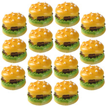 30Pcs Miniature Burger Decor Artificial Model For Photography Display