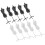 10Pcs Mini Doll Mannequin Rack For Clothes Display 11