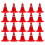 50Pcs Traffic Roadblocks Simulation Sand Table Diy Road Cone Signs 1