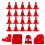 50Pcs Traffic Roadblocks Simulation Sand Table Diy Road Cone Signs 10