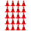 50Pcs Traffic Roadblocks Simulation Sand Table Diy Road Cone Signs 11