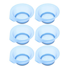 6Pcs Transparent Hair Dye Mixing Bowls For Salon Use