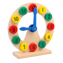 1Pc Wooden Number Clock Toy Educational Teaching Tool