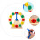 1Pc Wooden Number Clock Toy Educational Teaching Tool 8