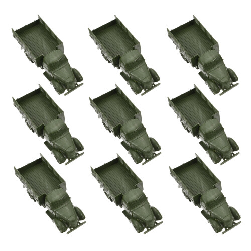 10 Pcs Truck Model Toy Plastic Car Sand Table Decor 2