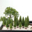 15Pcs Green Scenery Landscape Cedar Trees For Model Railroad Layout 11