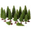 15Pcs Green Scenery Landscape Cedar Trees For Model Railroad Layout 9