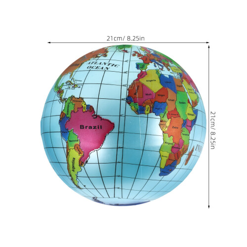 2 Pcs Globe Ball For Kids Educational Geography Toy 2
