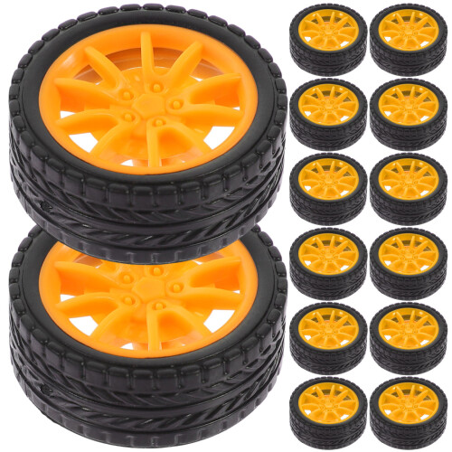 20Pcs Toy Car Wheels Replacement Diy Assembly Kids Playthings 1