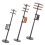 Miniature Plastic Telegraph Poles Set For Diy Decoration 1