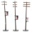 Miniature Plastic Telegraph Poles Set For Diy Decoration 2