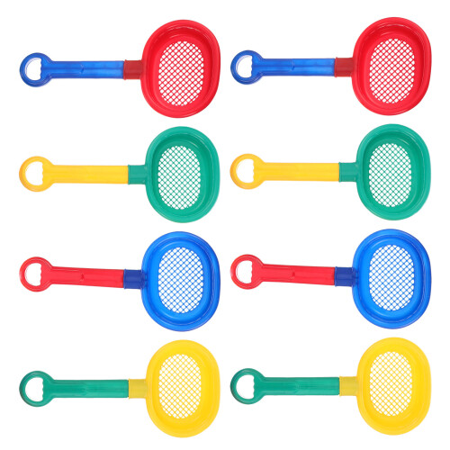 8Pcs Plastic Beach Sand Sifter With Long Handle For Kids 2
