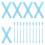 5 Sets Doll House Skis Mini Diy Skiing Props Models 4